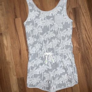 cat & jack palm pattern romper